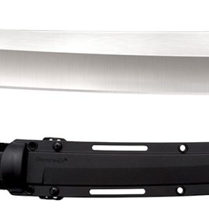 Cold Steel CS35AE Magnum Tanto XII 12" Fixed Tanto Plain Satin VG-10 San Mai Blade/Black Textured/Oval Kray-Ex Handle Includes Sheath