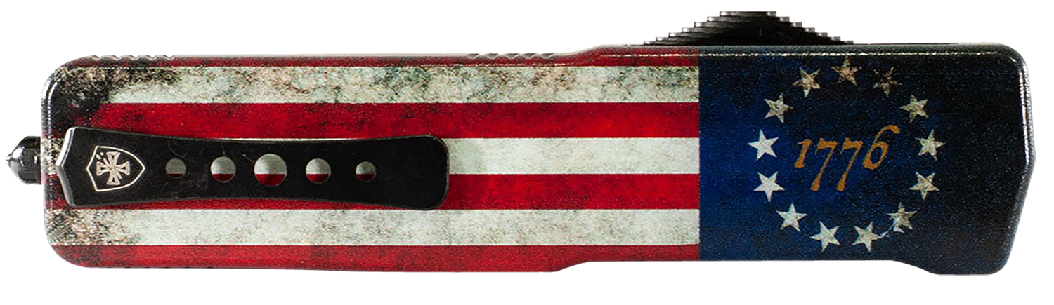 Templar Premium Weighted Betsy Ross Flag Large OTF Knife, 3.55" D2