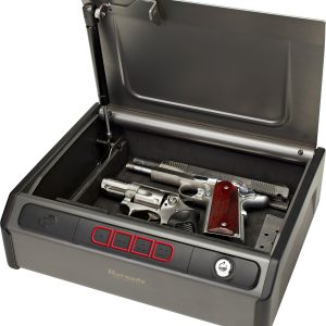 Hornady 97436 Rapid Safe  RFID Access Code Key Entry Gray Steel Holds 2 Handguns