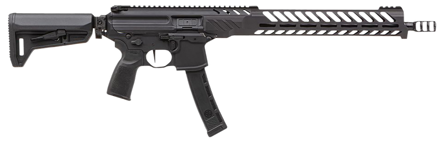 Sig Sauer MPX PCC 9mm Luger 35+1 16", Black, Slim M-Lok