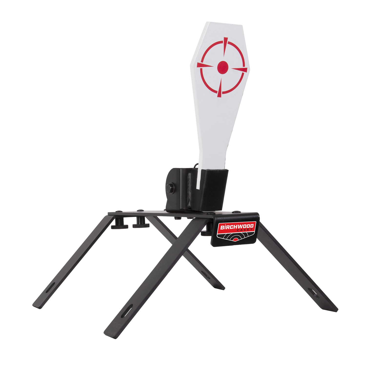 Birchwood Casey Spring Loaded Popper Target Black AR500 Steel Standing