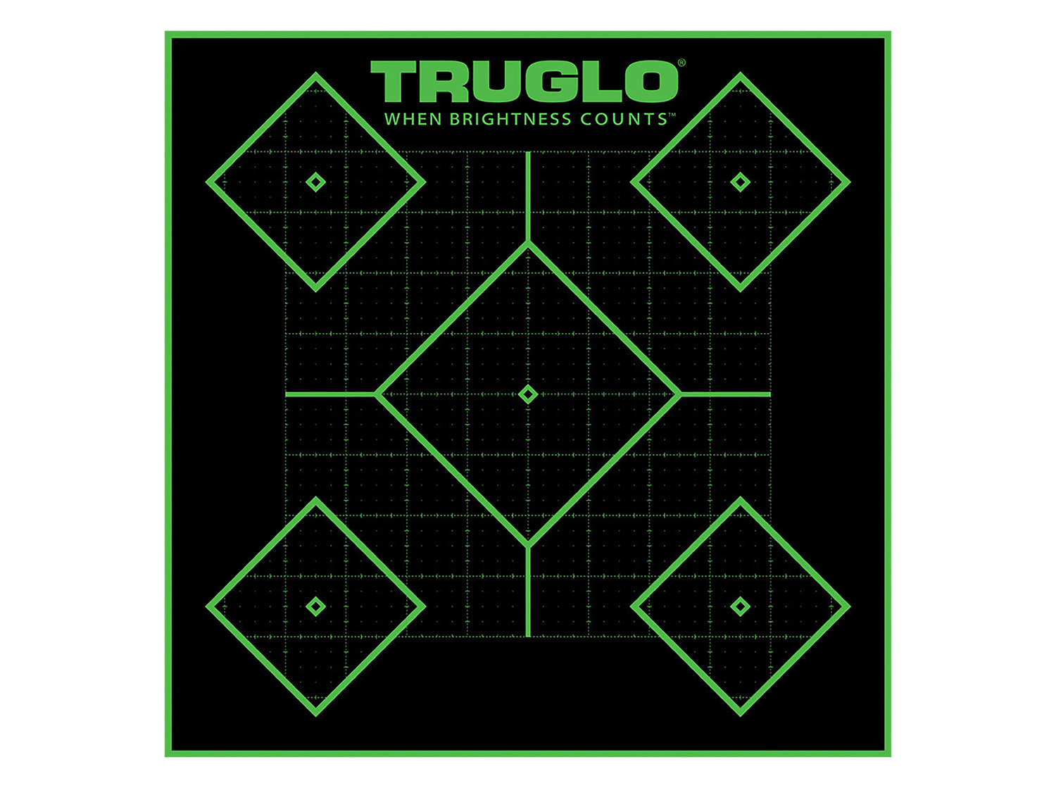 TruGlo Tru-See 5- Diamond Target Self-Adhesive Heavy Paper
