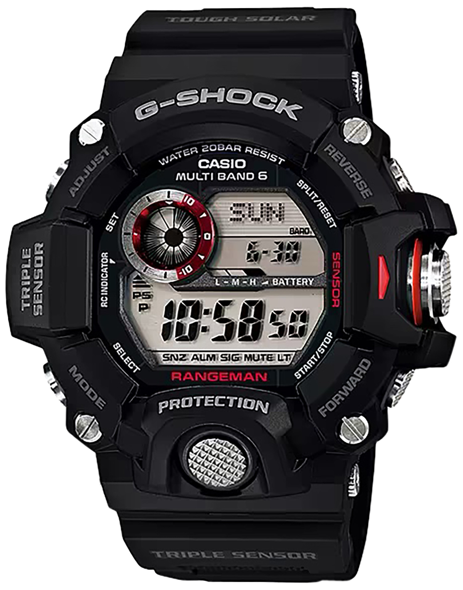 G-shock/vlc Distribution G-Shock Tactical Rangeman Keep Time Black
