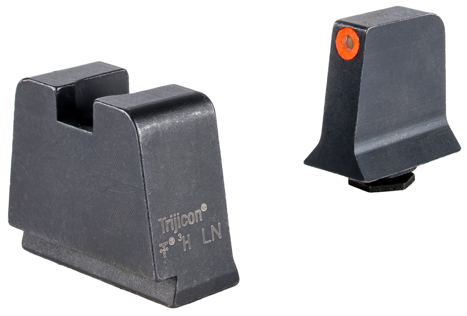 Trijicon Suppressor/Optic Height Sights Green/Tritium Orange Outline