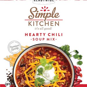 ReadyWise RWSK05064 Simple Kitchen Hearty Chili 8 Servings Per Pouch, 6 Per Case