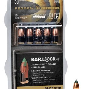 Federal PMZ50TC1 Trophy 50Cal 270gr Trophy Copper 15/Box