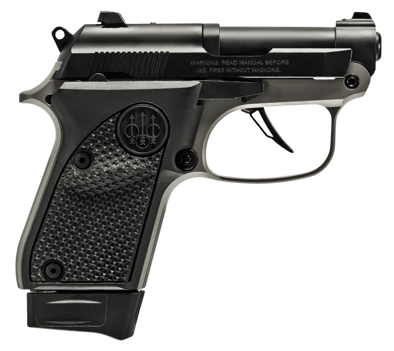 Beretta USA J20X22R8 20X Bobcat You're On Your Own 22 LR 8+1 2.40" Black Steel Barrel, Gray Cerakote ELS/Serrated Steel Slide, Black Polymer Frame w/Beavertail, Helica Texture Grip