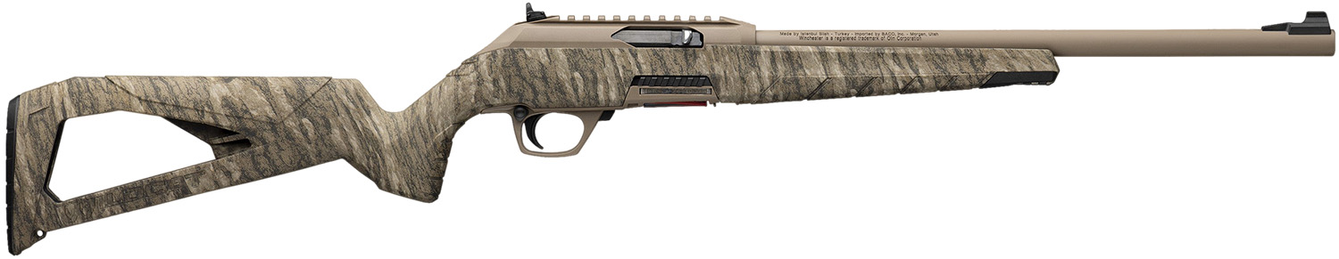 Winchester Repeating Arms 521163102 Wildcat 22 LR 10+1 18" Flat Dark Earth Perma-Cote Button-Rifled Barrel, Flat Dark Earth Picatinny Rail Polymer Receiver, Picatinny Rail Forend, Mossy Oak Bottomlan
