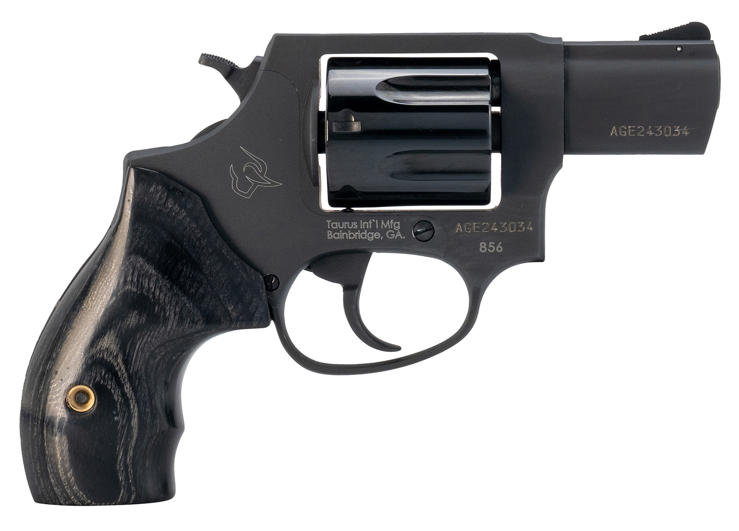 Taurus 2-85623 856 Small 38 Special +P 6 Shot 2" Black Stainless