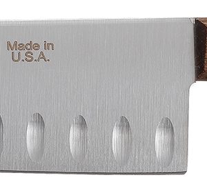 Case 07322 Santoku 7" Fixed Plain Mirror Polished Tru-Sharp SS Blade, Walnut Handle
