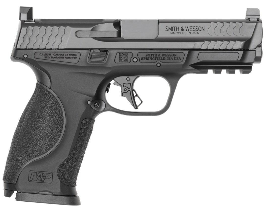 Smith & Wesson 14792 M&P9 M2.0 Metal Full Size 9mm Luger 17+1 4.25" Black Armornite Stainless Steel Barrel & Optic Cut/Serrated Slide, Black Anodized Aluminum Frame w/Picatinny Rail, Interchangeable P
