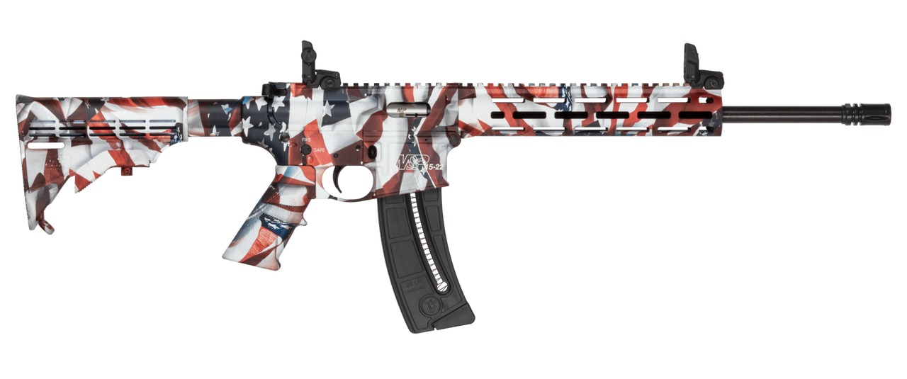S&W M&P15-22 Sport Flag 22 LR Rifle, 25+1 16.50"