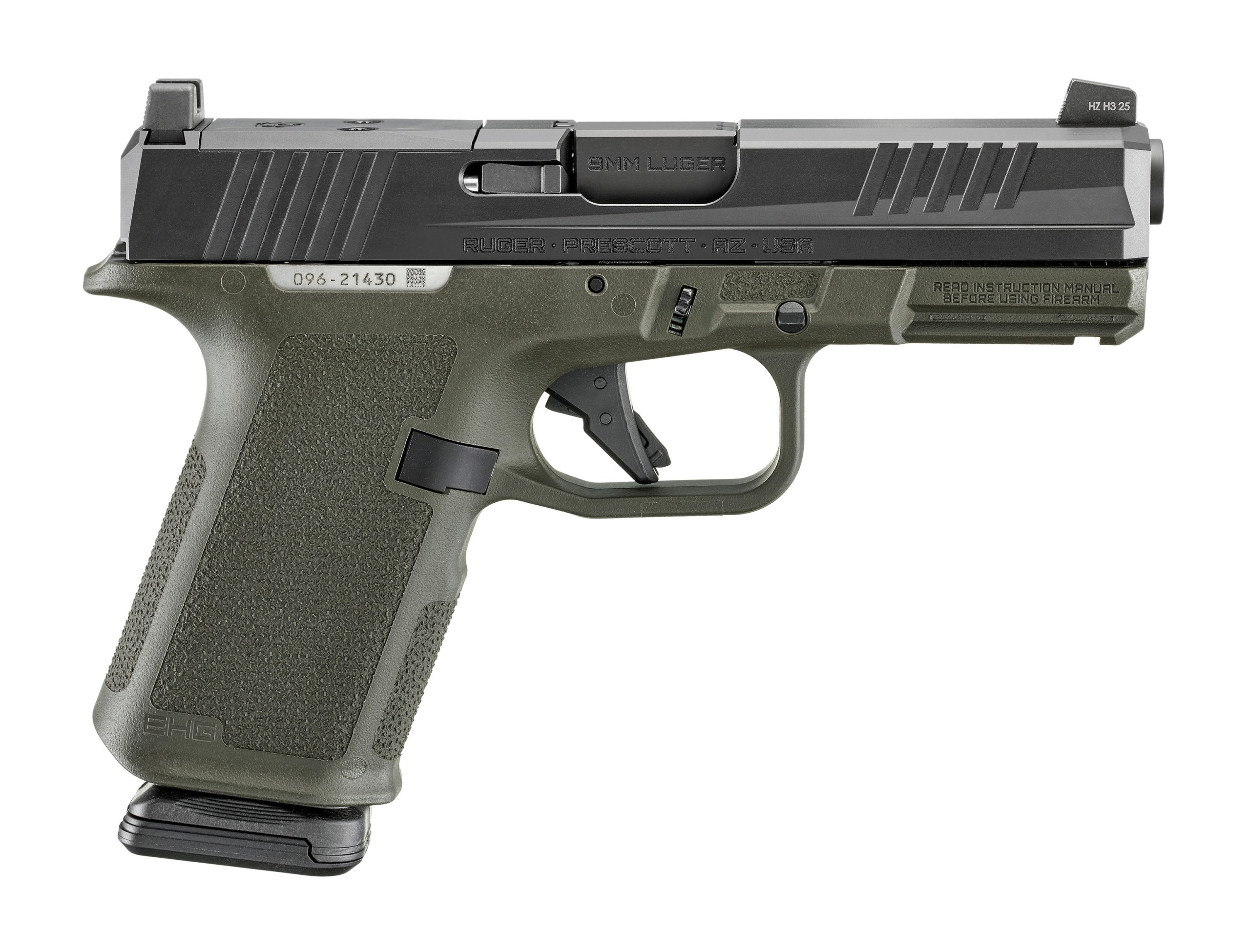 RUGER RXM 9MM BLK/ODG 15+1 4" AS