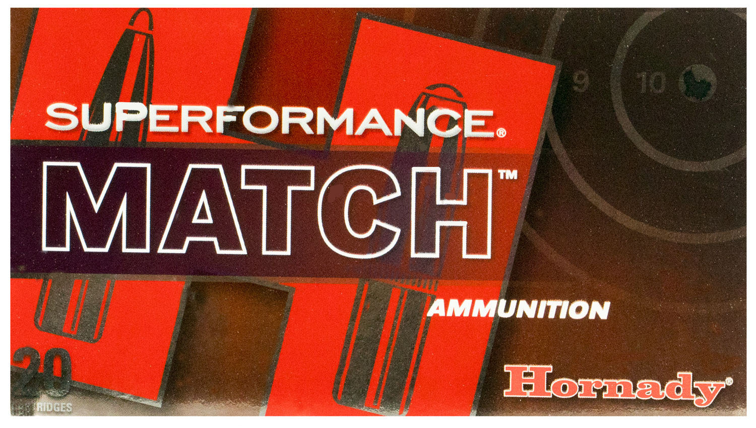 Hornady Superformance Match 308 Win 168gr, 20-Round Box