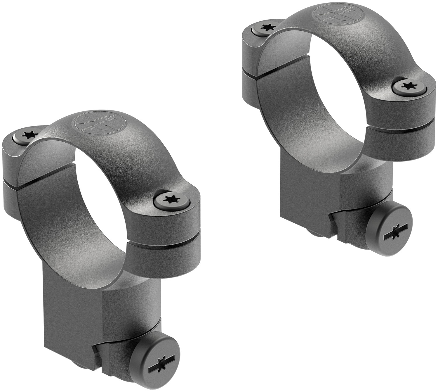 Leupold 51043 Ringmounts Matte Black Ruger M77 30mm Super High