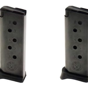 Ruger 90643 LCP Value Pack 6rd 380 ACP Blued Steel 2 Per Pack