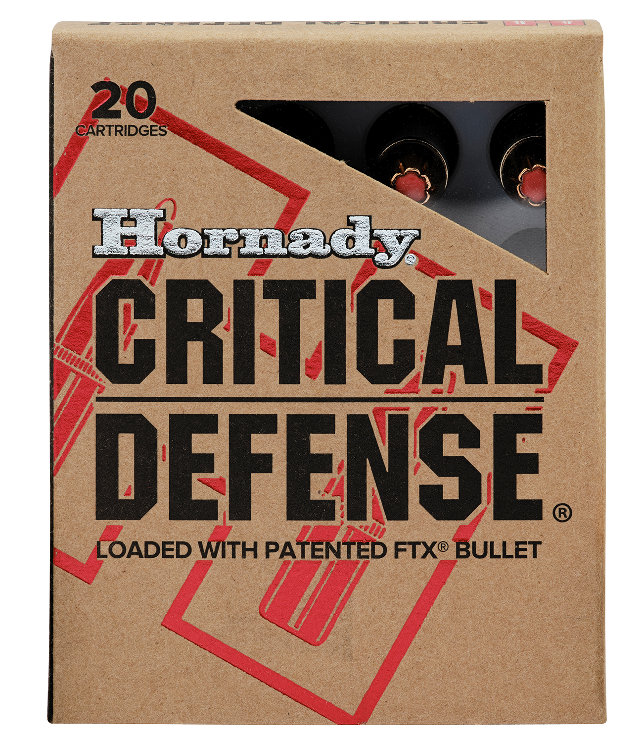 Hornady Critical Defense 223 Rem 55gr, 20-Round Box
