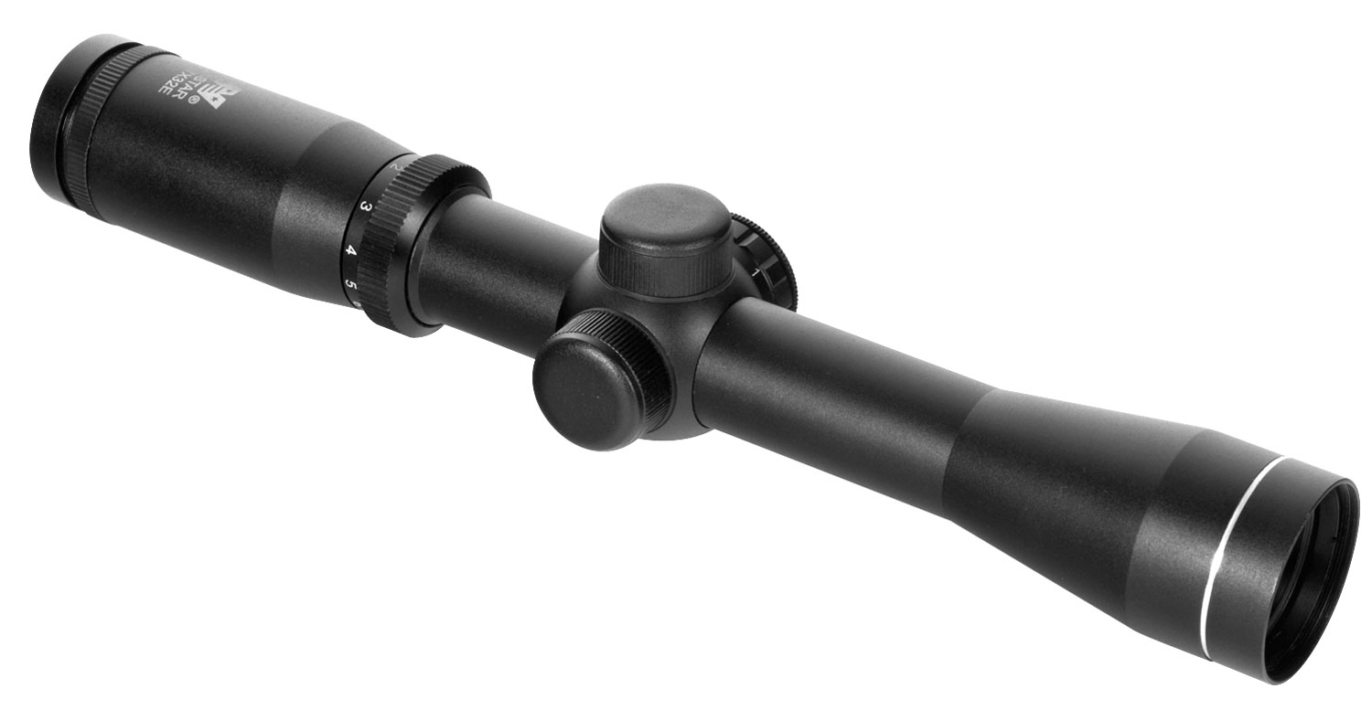 NcStar Pistolero 2-7x 32mm Illuminated Red Plex Reticle 1" Tube Black
