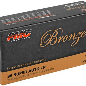 PMC 38SA Bronze 38Super+P 130gr Full Metal Jacket 50 Per Box/20 Case