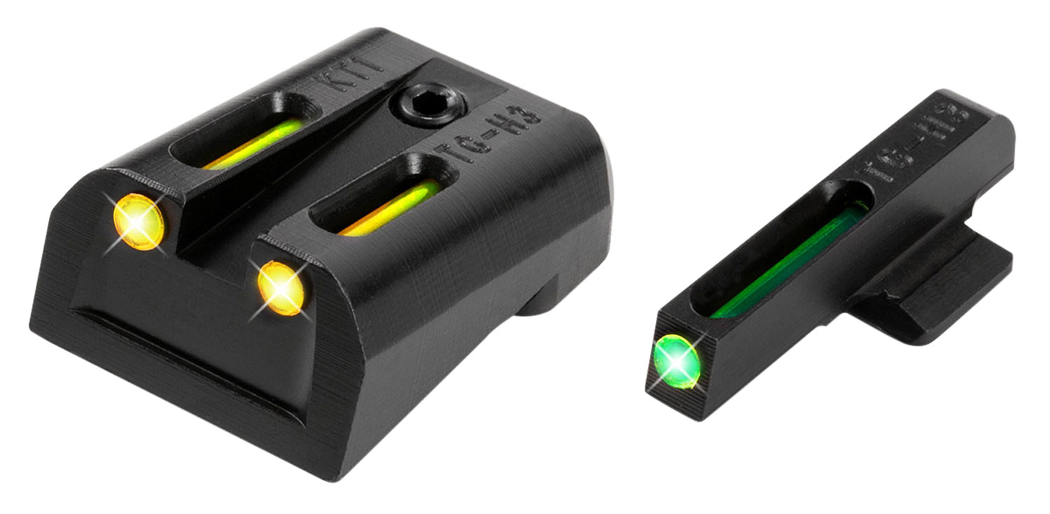 TruGlo TFO Green/Tritium/Fiber Optic Front Sight-Yellow/Tritium/Fiber