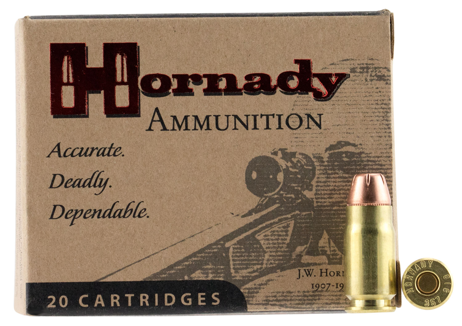 Hornady 9131 Custom 357Sig 147gr HP, 20-Round Box
