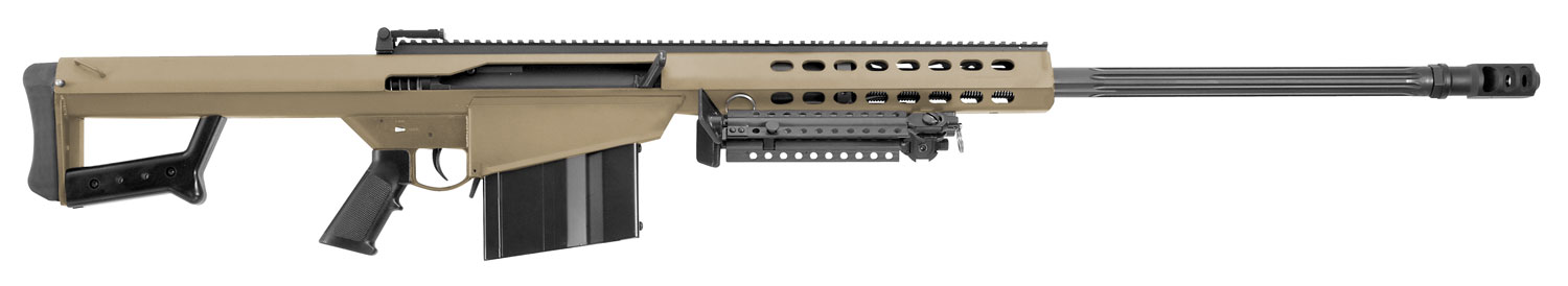 Barrett M82A1 50 BMG Fluted Barrel, Flat Dark Earth Cerakote Steel