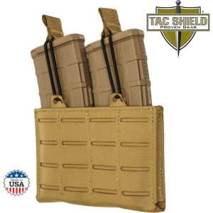 RZR Molle Double AR15 M4 M16 Speed Load Pouch Coyote