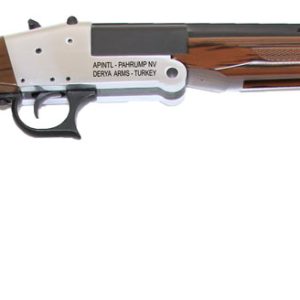 Rock Island TK104 Traditional Single Shot 410 Gauge with 20" Black Parkerized Barrel, 3" Chamber, 1rd Capacity, Silver Anodized Metal Finish & Woodgrain Finish Synthetic Stock Right Hand (Full Size)