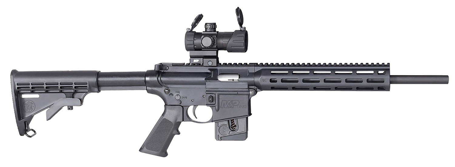 Smith & Wesson 12724 M&P15 Sport *State Compliant 22 LR 10+1 16.50" Black Barrel, Matte Black Aluminum Receiver w/Picatinny Rail, M-LOK Handguard, Black Fixed Synthetic Stock, Black Polymer Grip, S&W