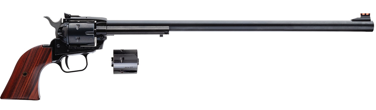 Heritage Mfg RR22MB16AS Rough Rider 22 LR 22 WMR 6 Shot 16" Black Barrel, Cylinder & Zamak Frame, Cocobolo Grips