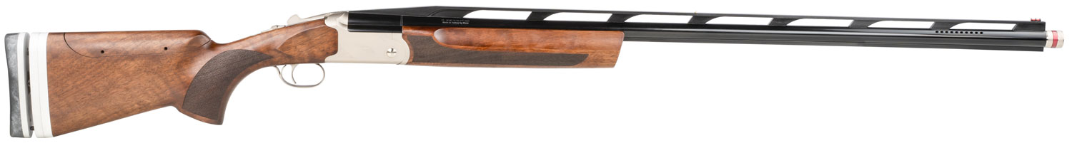 TriStar 35411 TT-15A Mono Trap Full Size 12 Gauge Break Open 2.75" 1rd 34" Black Vent Rib Barrel, Silver Steel Receiver, Adjustable Walnut Stock, Beretta/Benelli Mobil Ext Chokes, Right Hand