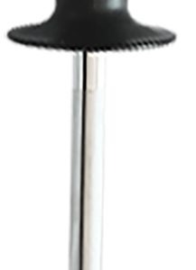 AccuSharp 034C Sharpening Steel 9" Diamond Steel Black Overmolded Rubber Handle Steel