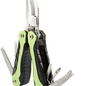 AccuSharp 084C Gardener's  Black/Green Folding Plain Blade