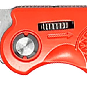 AccuSharp 709C Sport 3" Folding Plain Stainless Steel Blade/Blaze Orange Anodized Aluminum Handle Includes Belt Clip