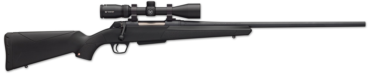 Winchester Guns 535705299 XPR Combo 6.8 Western 3+1 24" Matte Blued Matte Black Synthetic Stock Right Hand (Full Size) Vortex Crossfire II 3-9x40mm No Sights