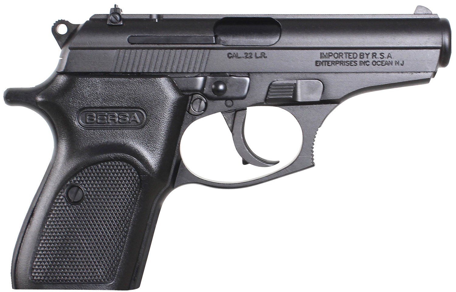 Bersa T22M Thunder Micro-Compact Frame 22 LR 10+1, 3.50" Black Steel Barrel, Matte Black Serrated Slide, Matte Black Aluminum Frame w/Beavertail
