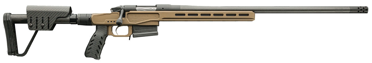 Bergara Rifles BPR3765CM Premier MgLite Full Size 6 Creedmoor 5+1 22" Carbon Fiber CURE Carbon Fiber Barrel, Graphite Black Cerakote Steel Receiver, Flat Dark Earth XLR Folding Chassis