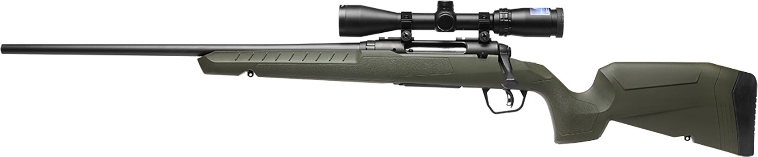 Savage Arms 32186 Axis 2 XP Combo Full Size 7mm-08 Rem 4+1 22" Black Sporter Barrel, Black Carbon Steel Receiver Drilled & Tapped, OD Green Fixed Synthetic Stock, Weaver 3-9x40mm Scope, Left Hand
