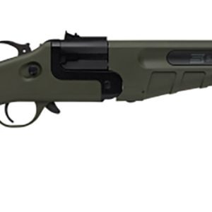 Savage Arms 23002 42 Takedown Full Size 22 LR/410 Gauge 1rd 20" Black Satin Sporter Barrel, Satin Black Carbon Steel Receiver, OD Green Fixed Synthetic Stock, Ambidextrous