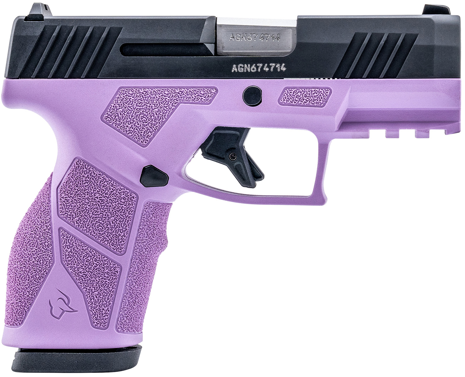 Taurus 1-GX2931LP-10 GX2 9mm Luger 10+1 3.37" Matte Stainless Steel Barrel, Matte Black Serrated Stainless Steel Slide, Light Purple Polymer Frame w/Picatinny Rail, Polymer Grip