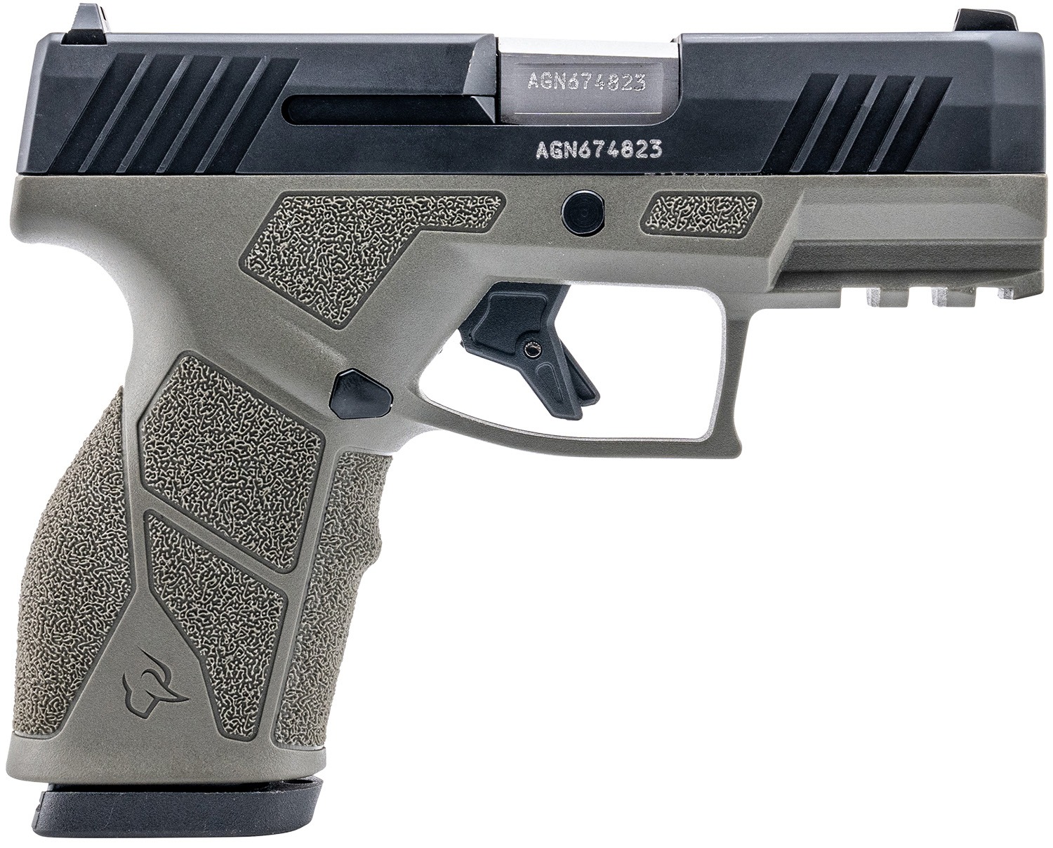 Taurus 1-GX2931O-10 GX2 9mm Luger 10+1 3.37" Matte Stainless Steel Barrel, Matte Black Serrated Stainless Steel Slide, OD Green Polymer Frame w/Picatinny Rail, Polymer Grip