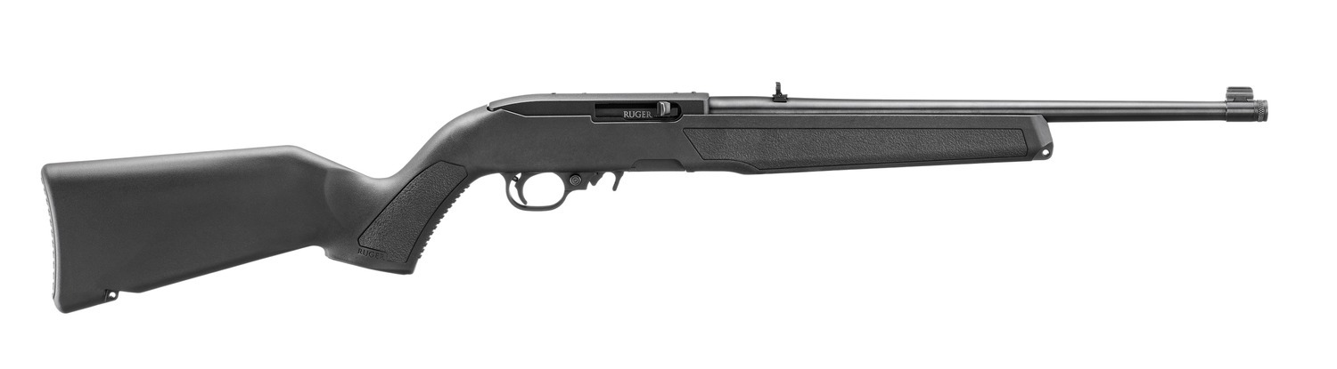 Ruger 32000 10/22 22 LR 10+1 16.40" Satin Black Threaded Barrel & Steel Drilled & Tapped Receiver, Black Fixed w/M-LOK Polymer Stock