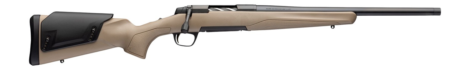 Browning 036119282 X-Bolt 2 Western Hunter Special LR 6.5 Creedmoor 4+1 18" Matte Blued Steel Threaded Barrel, Drilled & Tapped Receiver, Flat Dark Earth Adj Comb Synthetic Stock