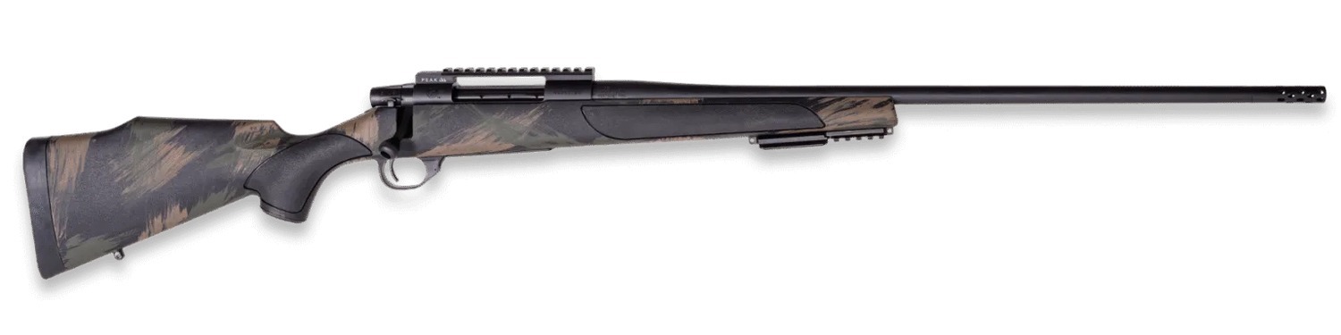 Weatherby VBS7MMPR2B Vanguard Black Hills 7mm PRC 3+1 20" + 2" Matte Blued Heavy Threaded Barrel, Matte Blued Steel Receiver w/Picatinny Rail, Black w/Green & Tan Accents Peak 44 Monte Carlo Polymer S