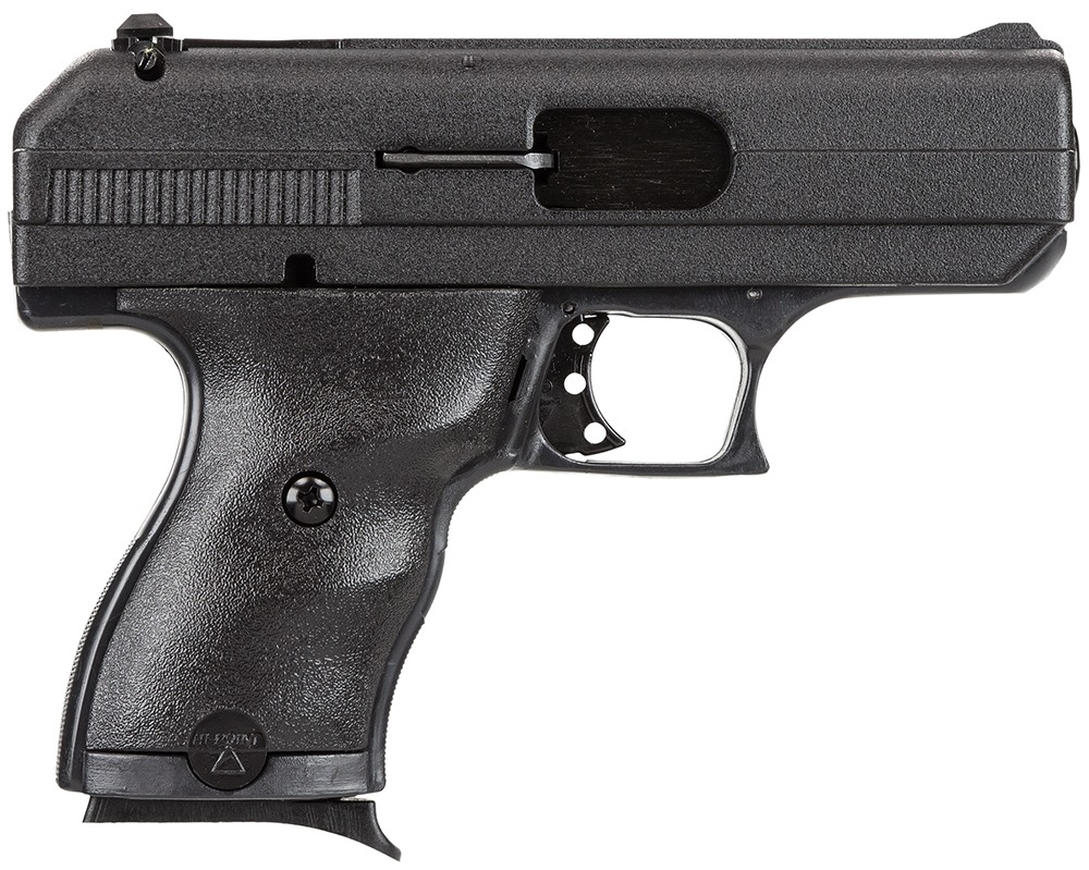 Hi-Point 916G C9 9mm Luger 8+1 3.50" Black Steel Barrel, Black Powder Coated Serrated Steel Slide, Black Polymer Frame, Black Plastic Grip, Galco Holster, Right Hand