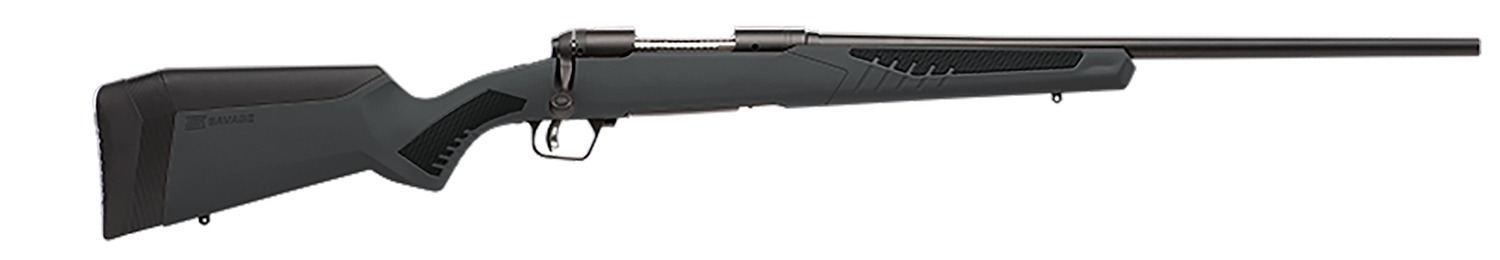 Savage Arms 57039 110 Hunter Full Size 270 Win 4+1 22" Matte Black Button-Rifled Barrel, Matte Black Drilled & Tapped Carbon Steel Receiver, Adj AccuStock Matte Gray Synthetic Stock, Right Hand