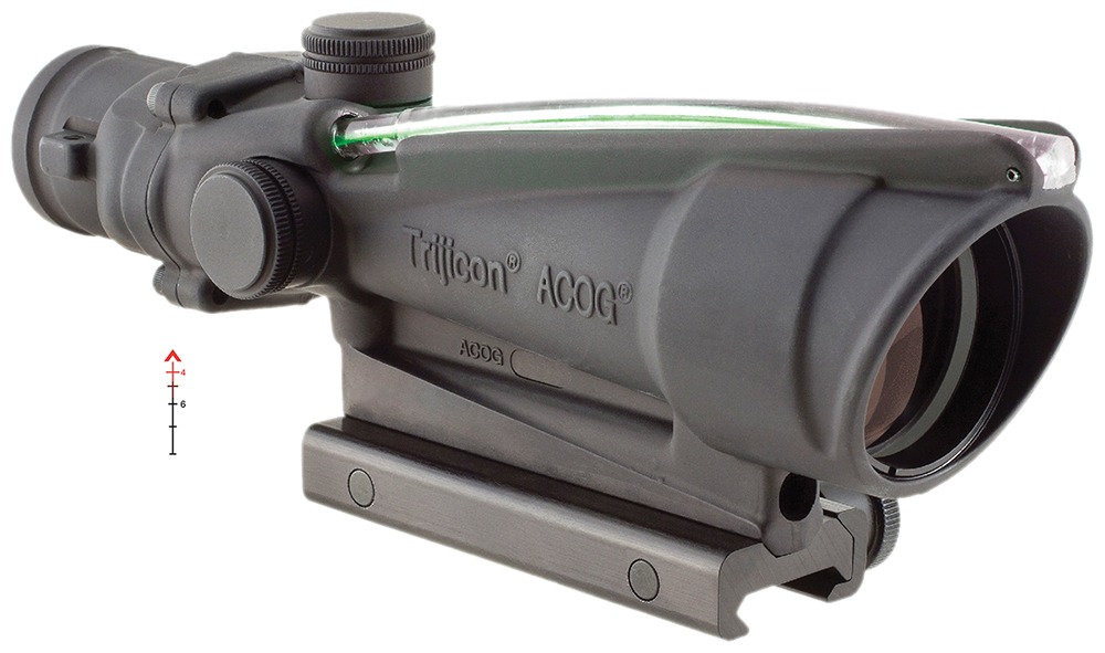 Trijicon 100149 ACOG Black Hardcoat Anodized 3.5x35mm Illuminated Green Chevron .223/5.56 BDC Reticle
