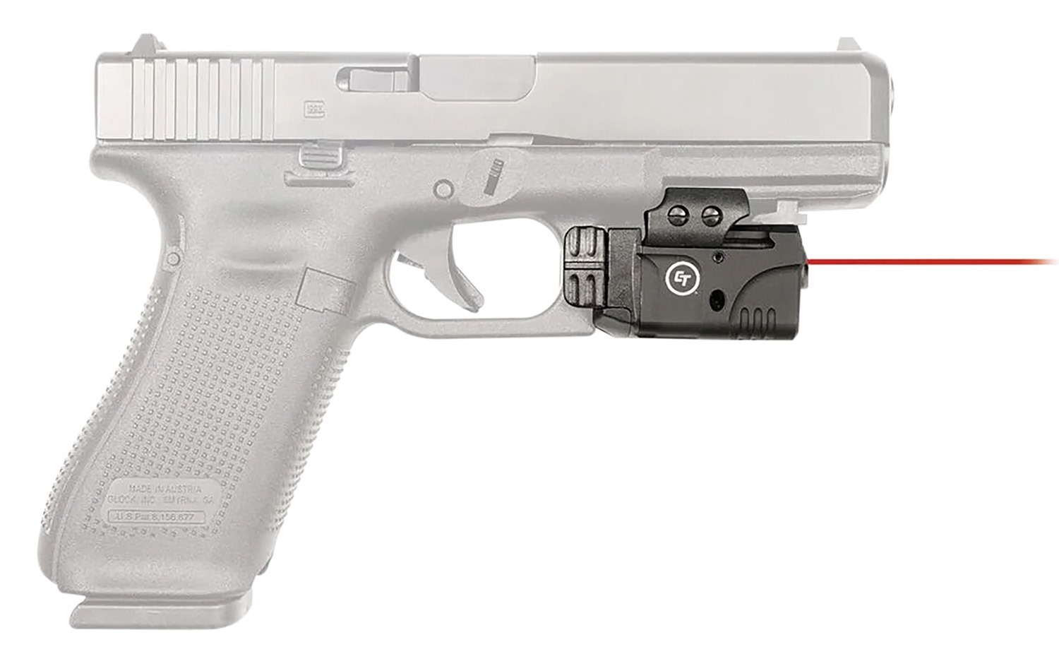 Crimson Trace 0142501 Rail Master Pro Red Laser 100 Lumens, Output 633nM Wavelength, Picatinny/Weaver Rail Mount