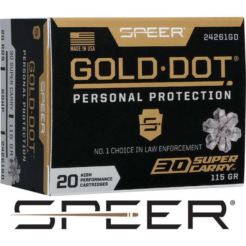 Gold Dot 30 Super Carry 115 Grain Hollow Point Box of 20