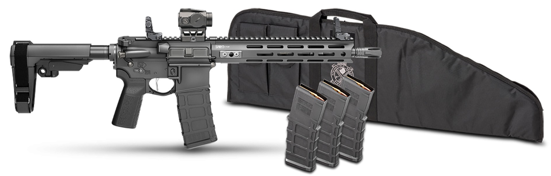 Springfield Armory STV9115556BPV2PAC SAINT Victor V2 Gear Pac 5.56 NATO 30+1 11.50" Black Melonite Barrel, M-LOK Handguard, Black Hardcoat Anodize Aluminum Receiver w/Picatinny Rail, Black Polymer SB
